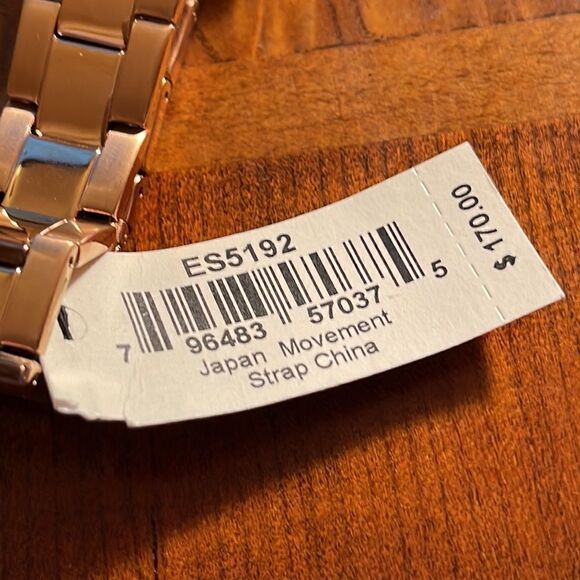 NWT FOSSIL Stella Three Hand, Rose Gold Tone Stainless Steel Bracelet Wa… - Picture 3 of 5